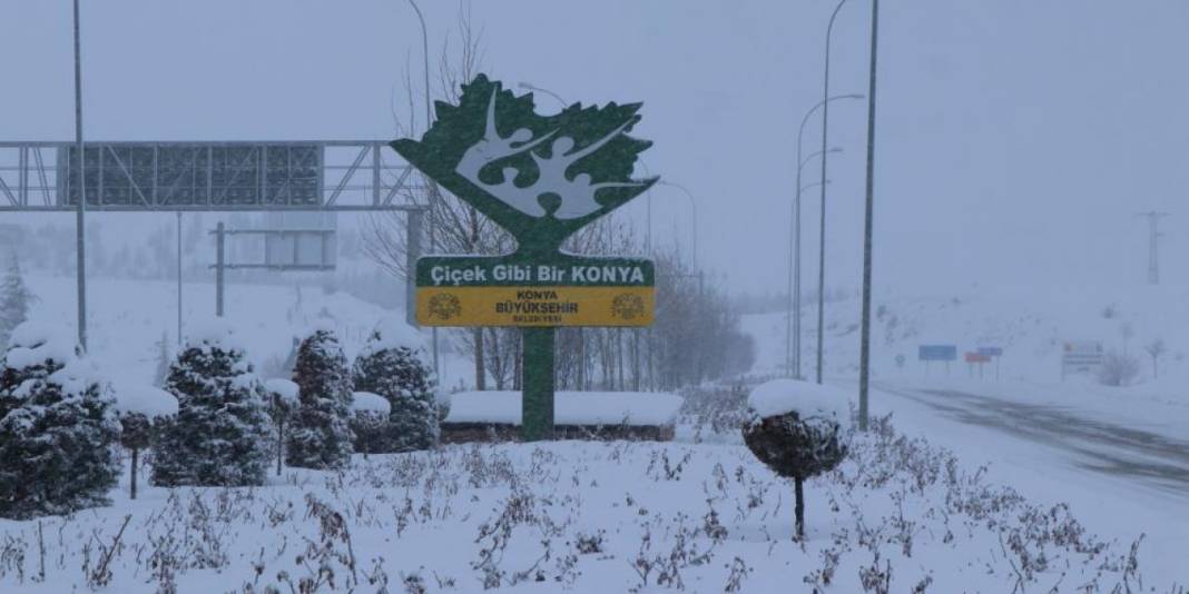 Konya’da kar yağışının etkili olacağı alan genişledi 19